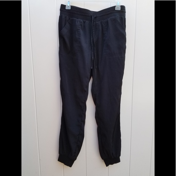 New York & Company Pants - NY &CO STREETWEAR SILKY BLACK JOGGERS DRAWSTRING S